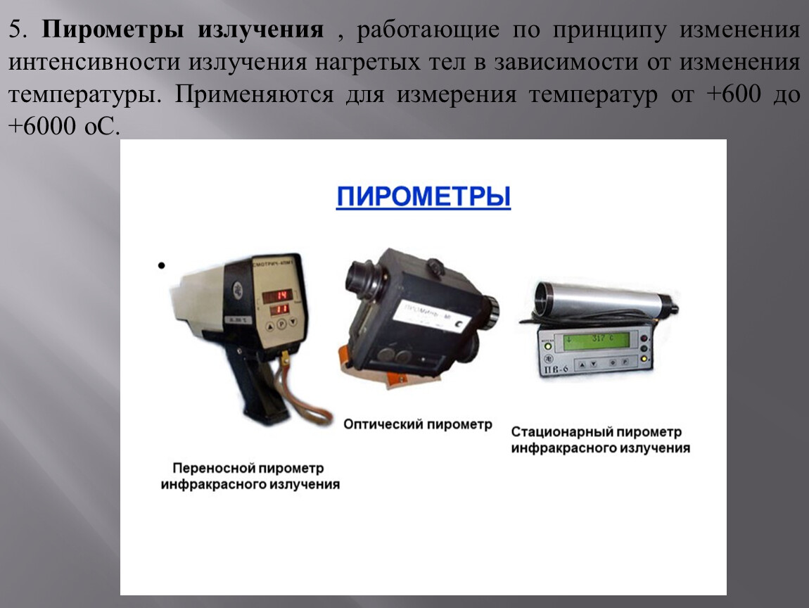 Прибор интенсивности теплового излучения