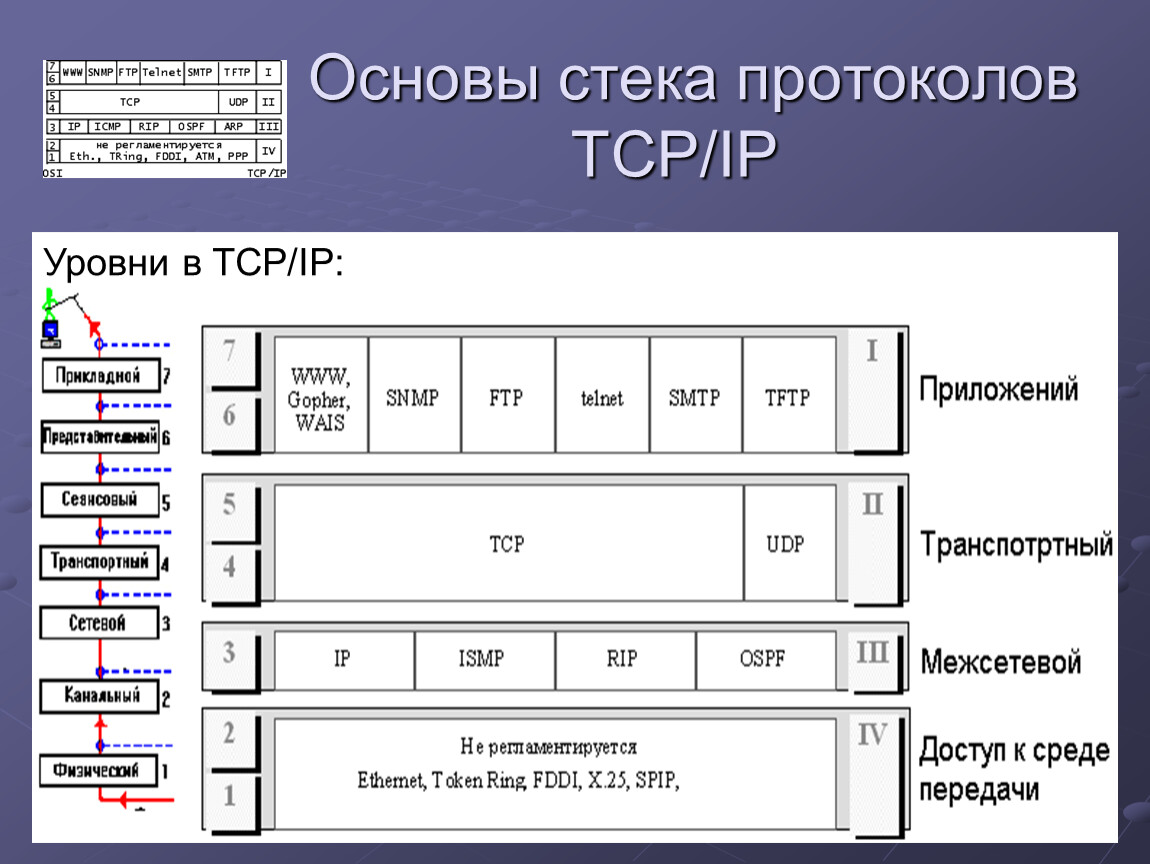 Модель tcp ip протоколы. Протоколы стека TCP/IP. Протоколы сетевого уровня стека TCP/IP. 1. Стек протоколов TCP/IP. Стек протоколов TCP/IP таблица.