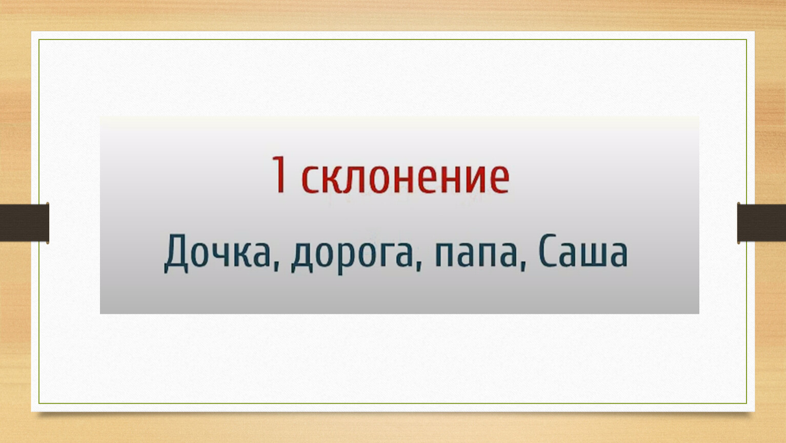 Презентация склонение имен существительных 4 класс