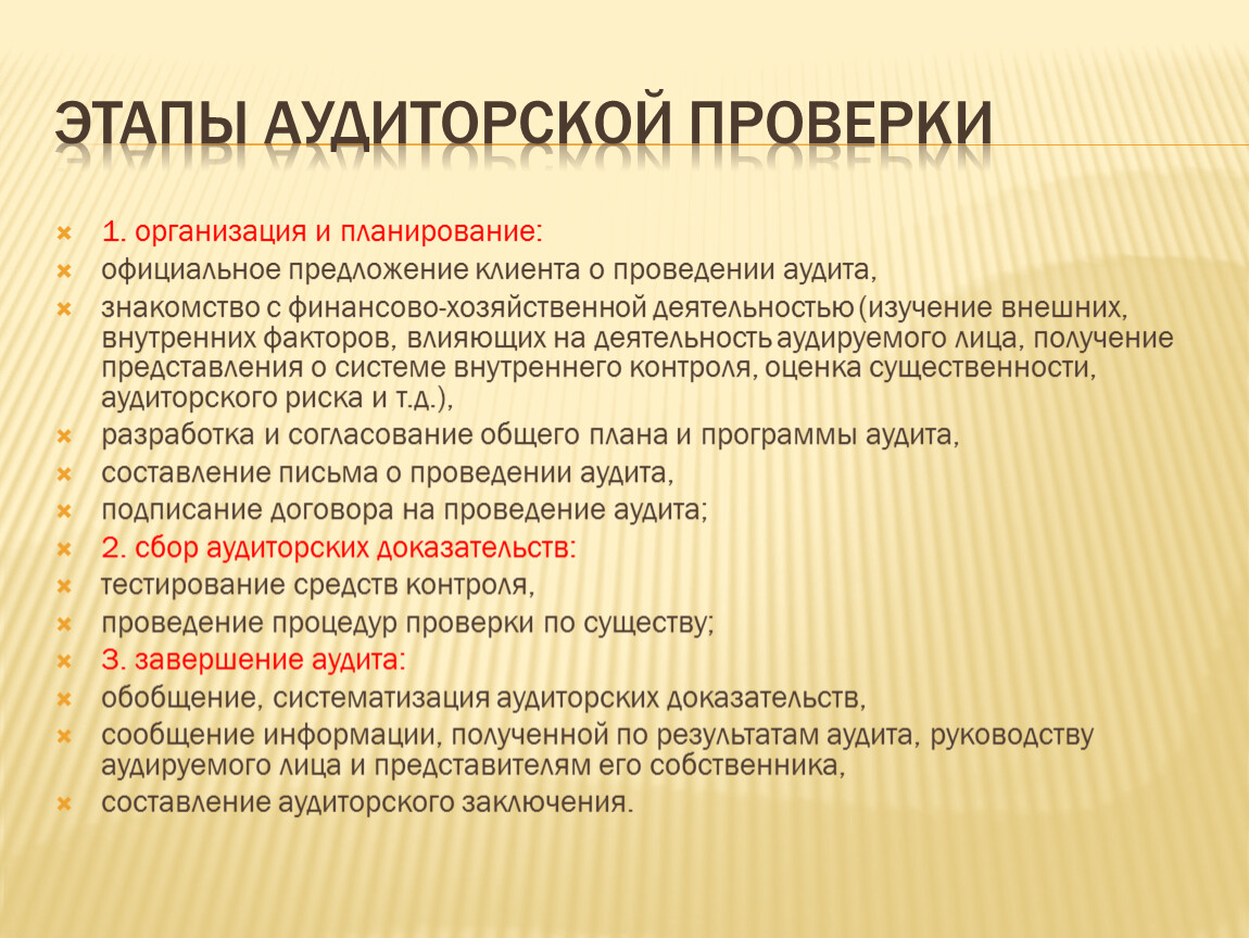 Периоды аудиторской проверки. Этапы проведения аудита. Стадии аудиторской проверки. Этапы организации аудиторской проверки. Этапы проведения аудита проверки.