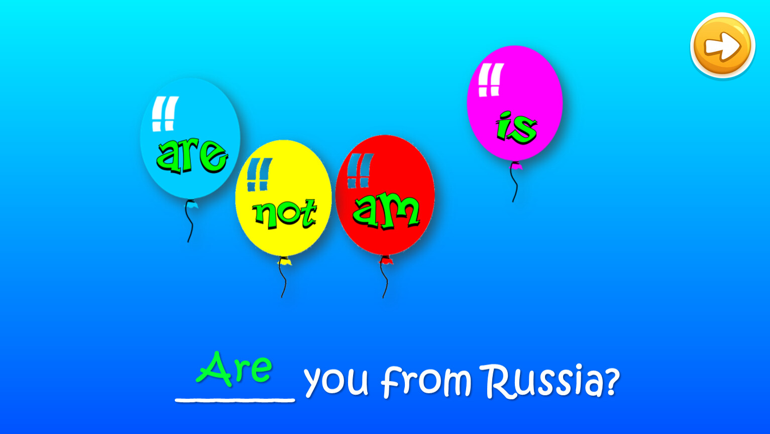 ______ you from Russia? Are