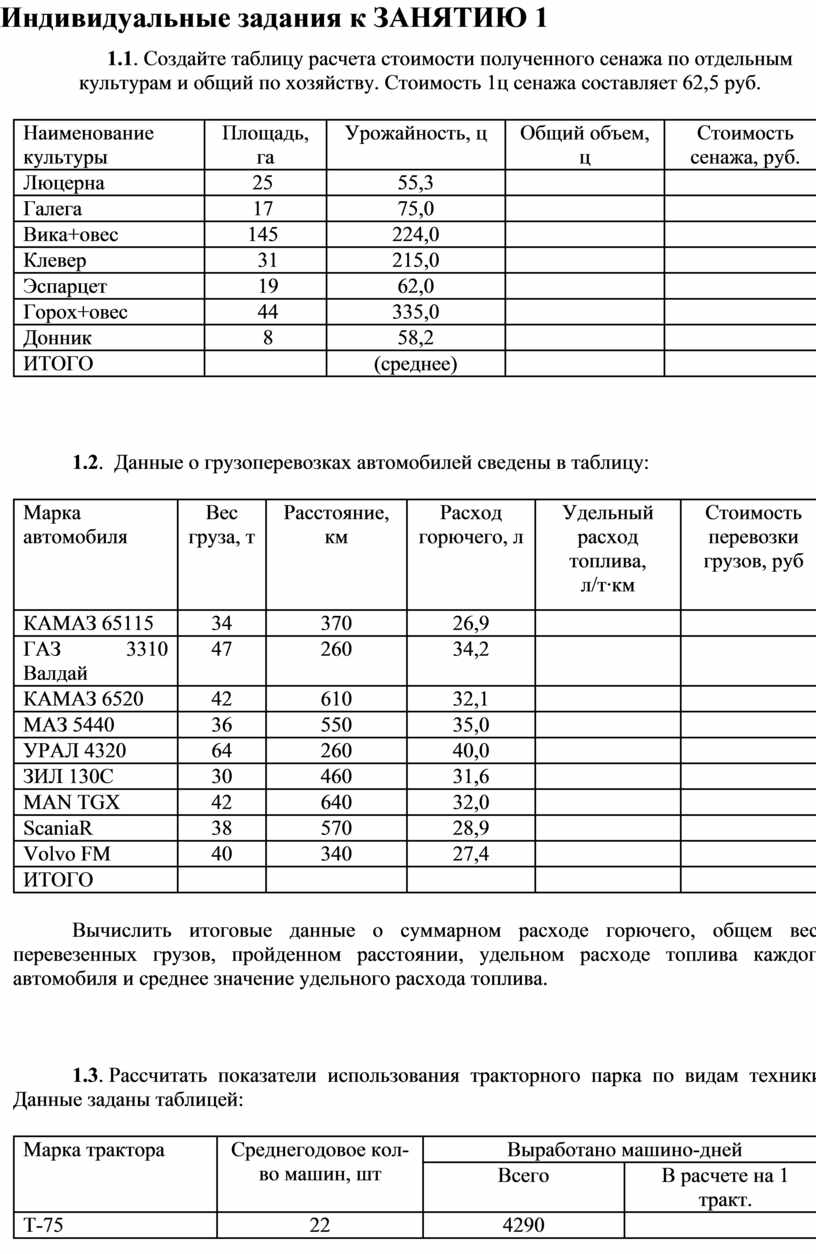 Электронная таблица Microsoft Excel