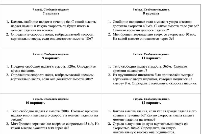 Определите высоту здания если капля воды падала с крыши в течение 5 с