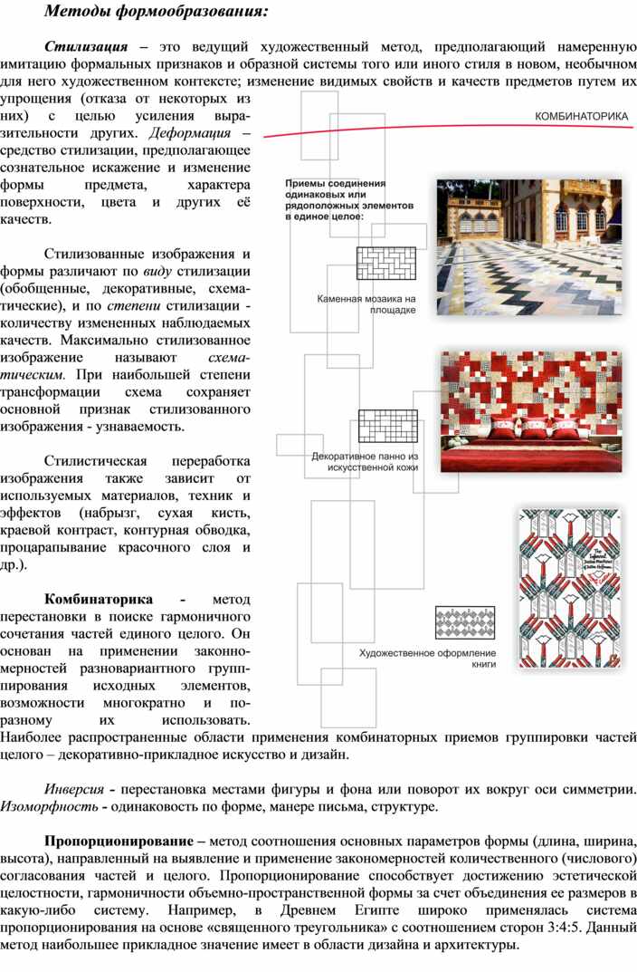 Методы формообразования в дизайне