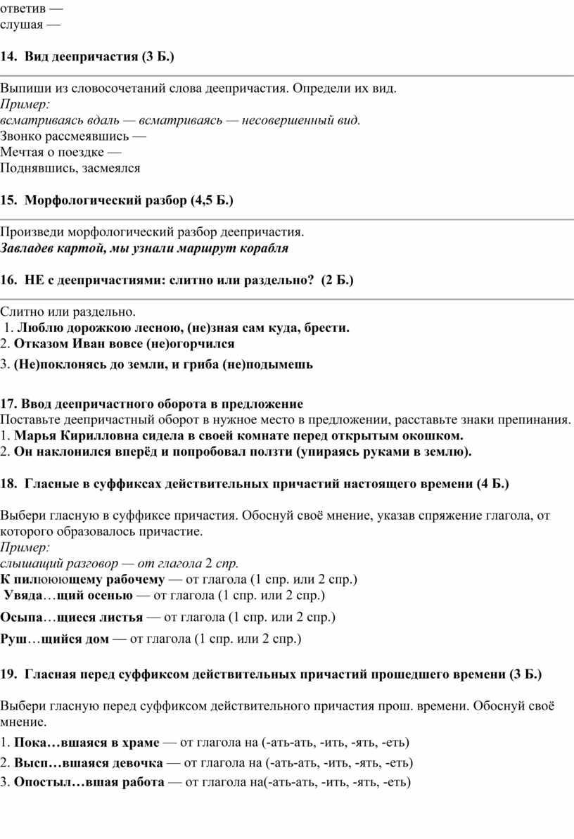 Административная контрольная работа по русскому языку в 7 классе, 2 вариант