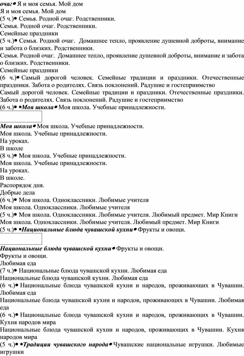 По учебному предмету «Государственный язык Чувашской Республики – чувашский  язык» («Чăваш Республикин патшалăх чĕлхи – ч