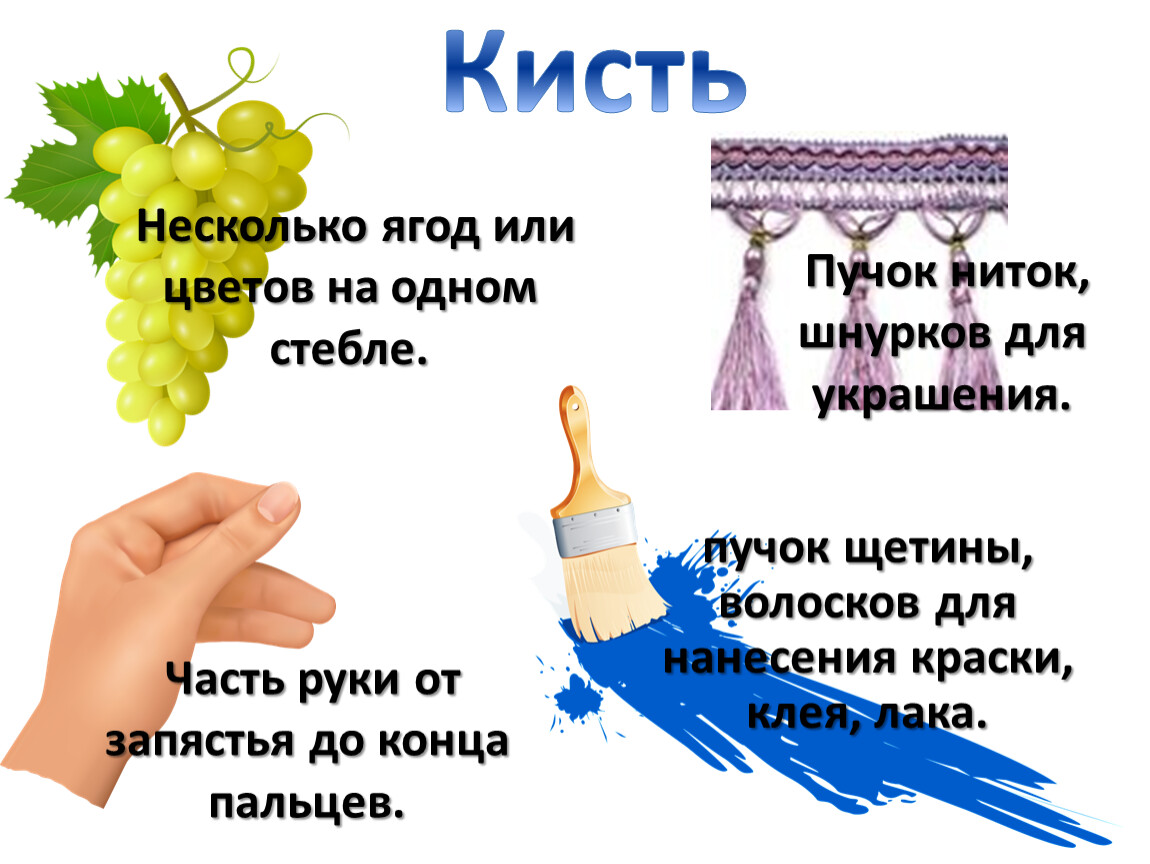 Кисти какое слово