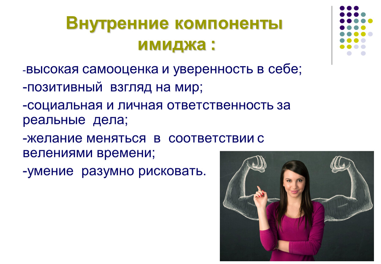 Высокая самооценка. Внутренние элементы имиджа. Имидж современного врача. Качества человека с высокой самооценкой. Внутренний компонент имиджа.