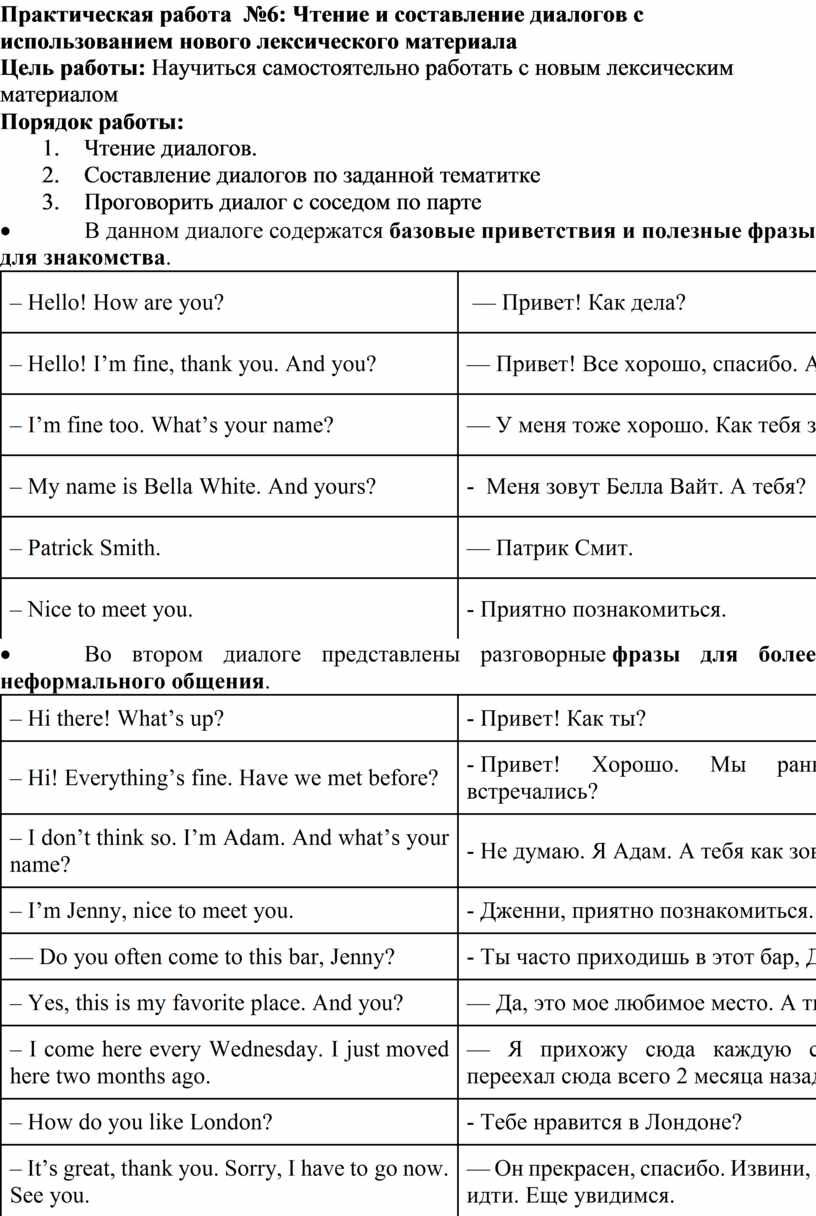 Методическиеуказания для выполнения практических работ по учебной  дисциплине Иностранный язык в профессиональной деятель