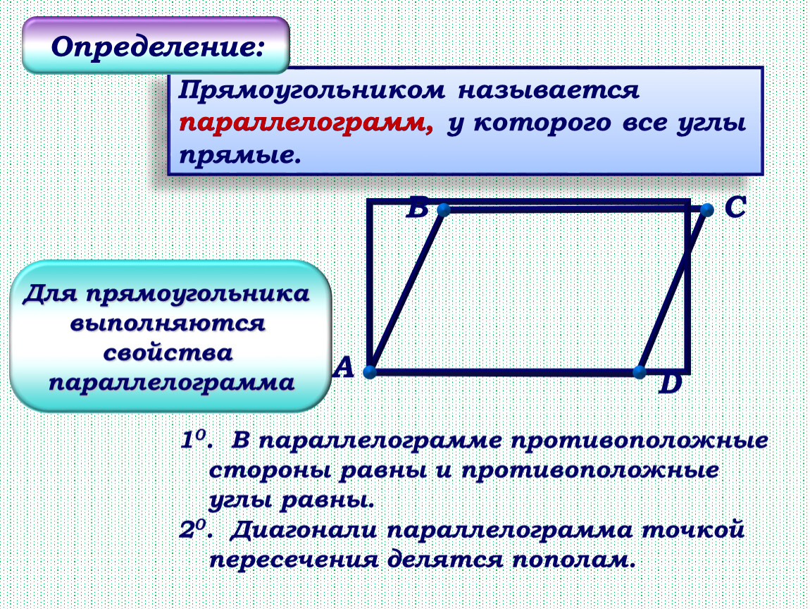 Противоположные углы равны