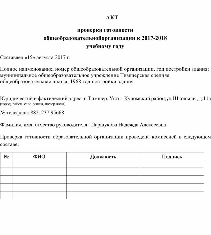 Акт ревизии. Акт проверки готовности. Акт механической готовности. Акт готовности кабинета к учебному году. Акт проверки готовности к праздничным дням ВЖГ.