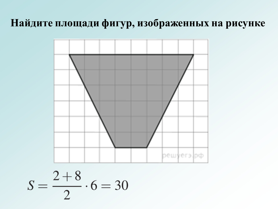 Составь формулу для вычисления площади фигуры изображенной на рисунке