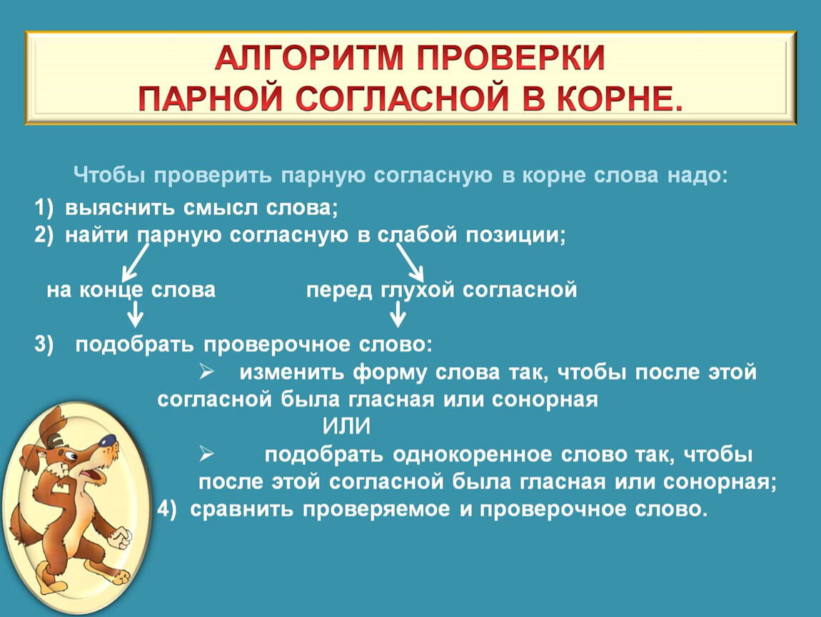 Парная согласная в слабой позиции. Алгоритм проверки парного согласного. Алгоритм проверки парной согласной. Алгоритм парные согласные в корне слова. Алгоритм проверки проверяемой парной согласной.