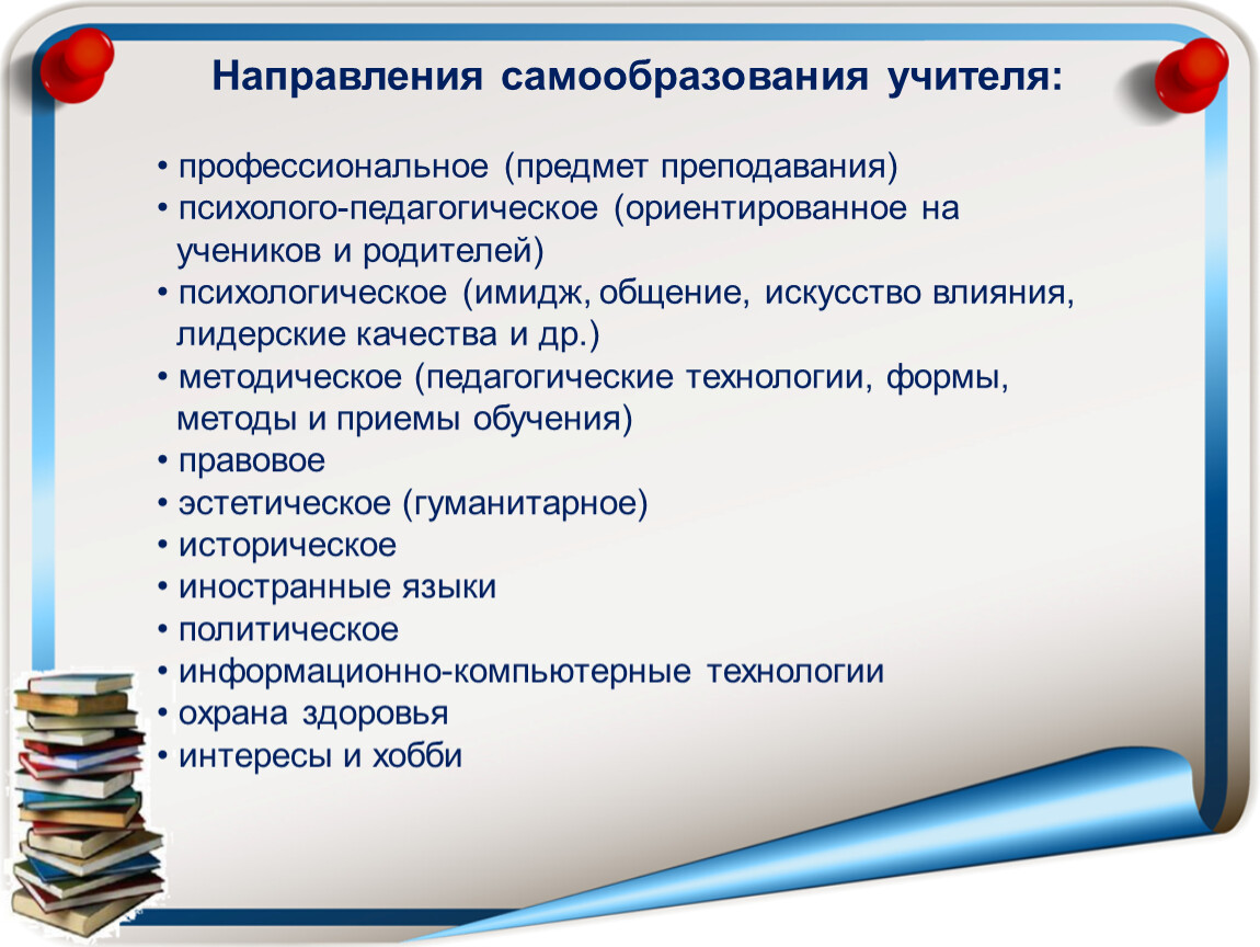 План работы по теме самообразования учителя начальных классов по фгос