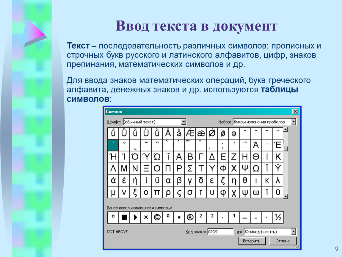 Введите текст называемый. Технология ввода символов текста. Символ ввод. Специальные символы в тексте. Различные символы на клавиатуре.
