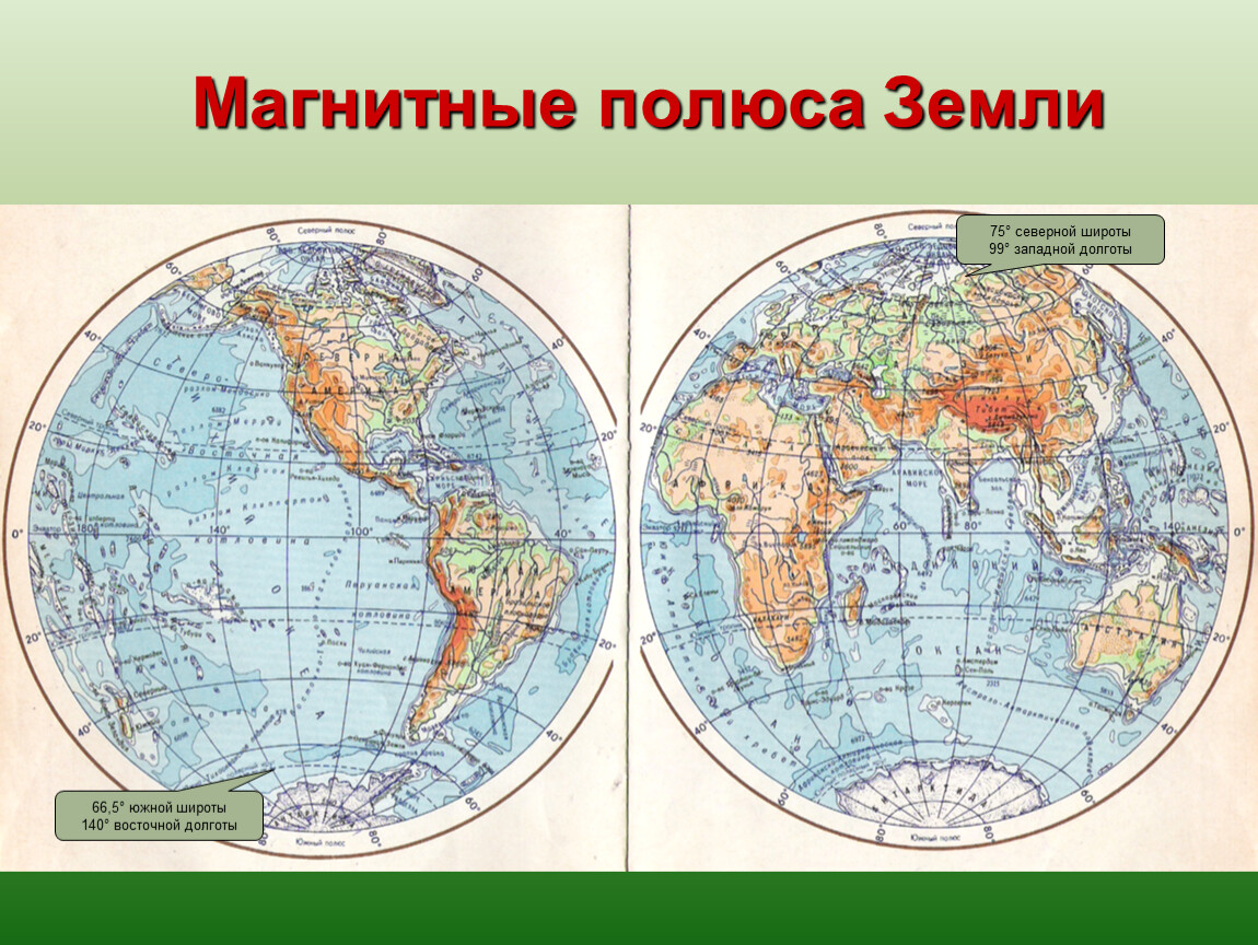 Где находится южный полюс земли физика. Полюса земли. Географические полюса земли. Магнитные полюса земли. Карта земли с широтами и долготами.
