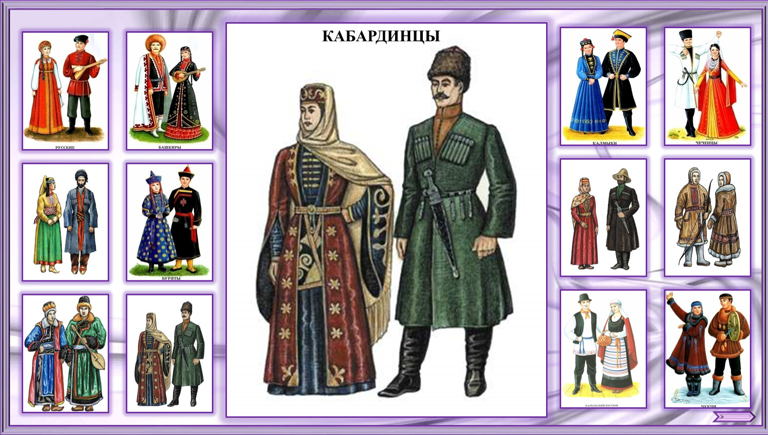 Национальные костюмы народов России балкарцы
