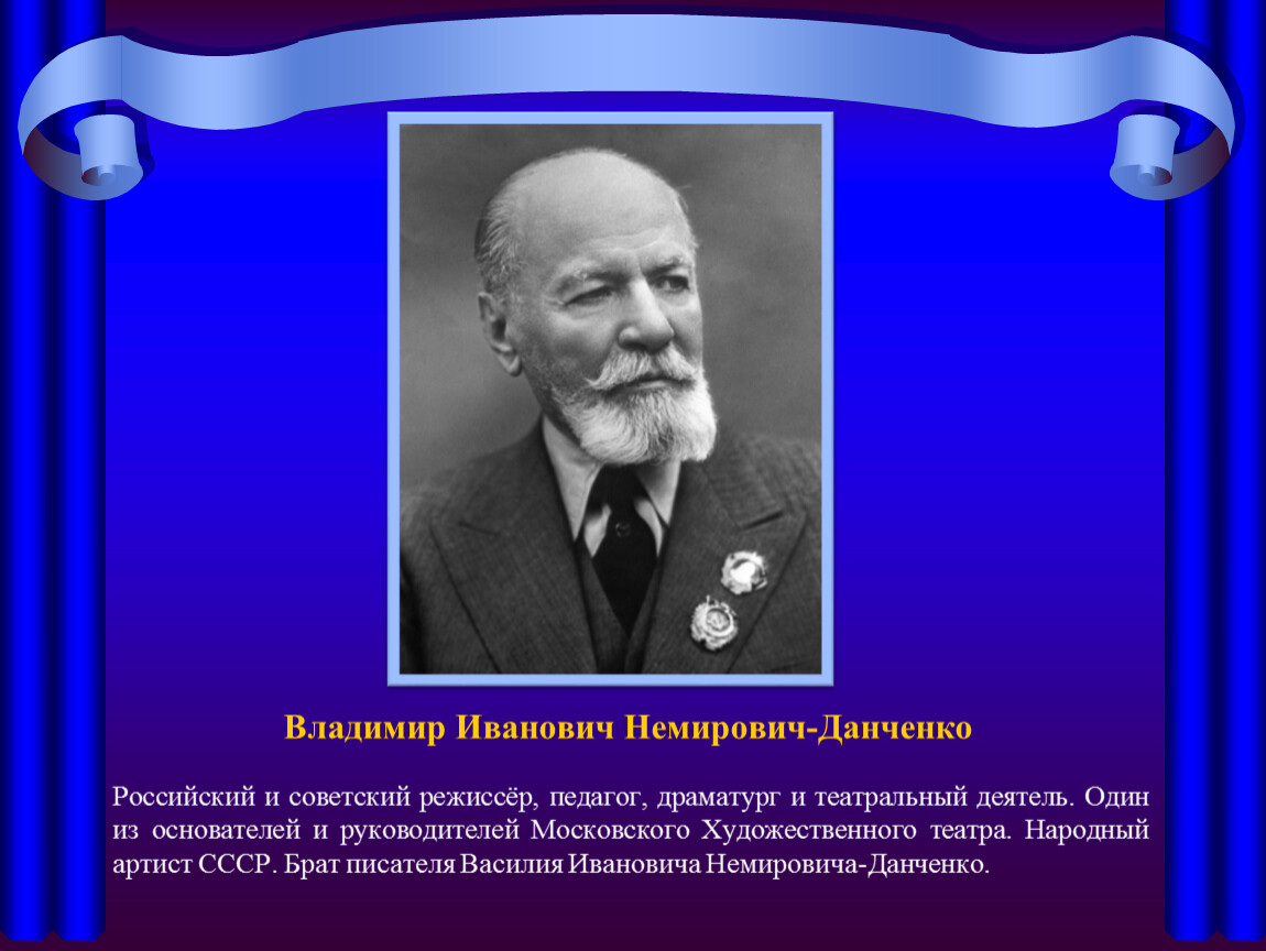 Режиссер данченко. Немирович-Данченко Владимир Иванович. Немирович Данченко портрет. Немирович Данченко 1886. Немировичу-Данченко Режиссёр.