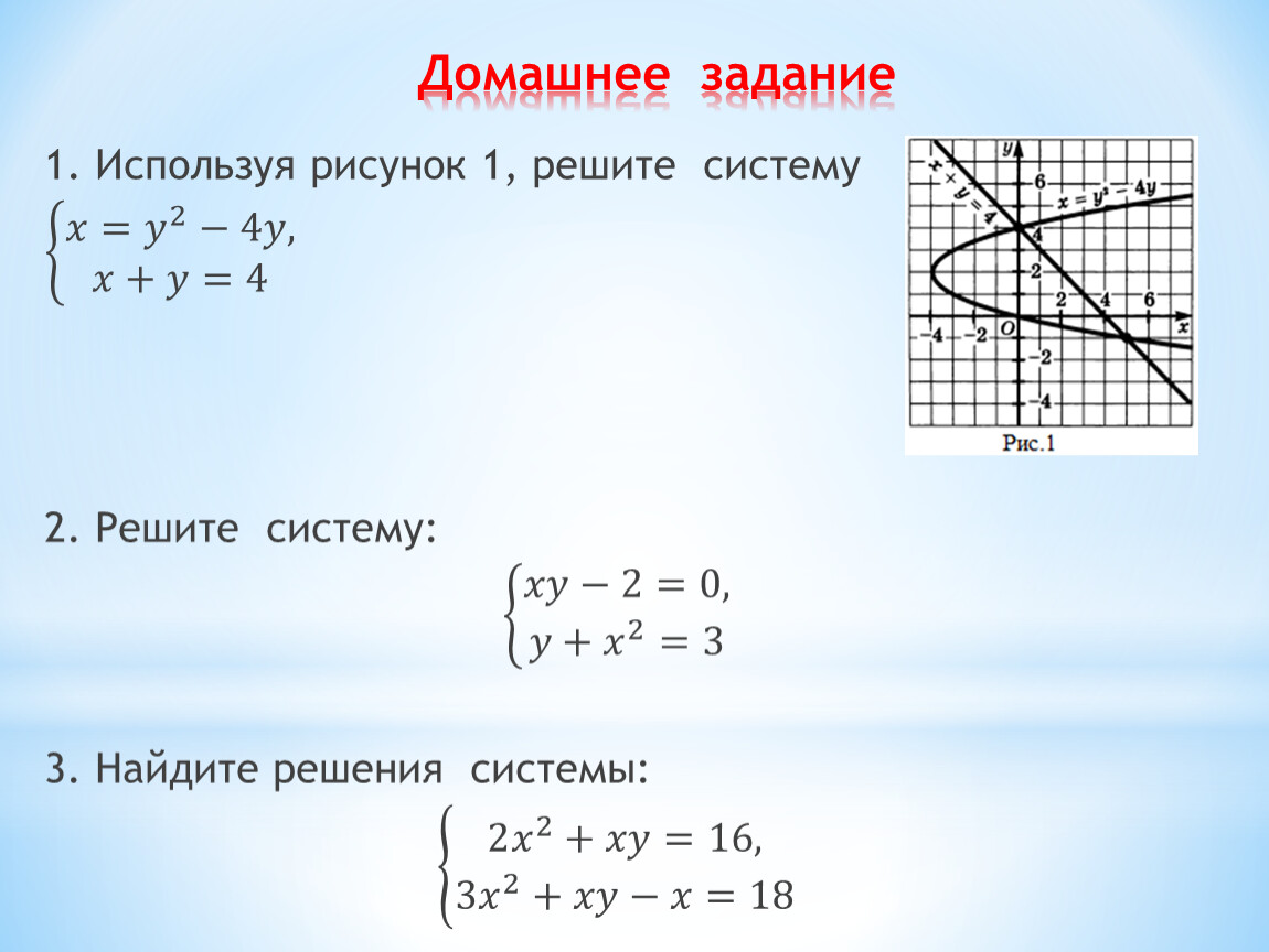 Решите графически систему уравнений y 4. Системы нелинейных уравнений с двумя переменными. Решение систем нелинейных уравнений с двумя переменными. Нелинейные уравнения с двумя переменными. Примеры нелинейных уравнений с двумя переменными.