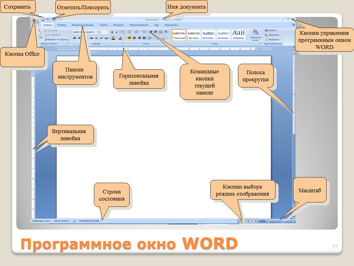 В ms office не существует кнопки управления окном