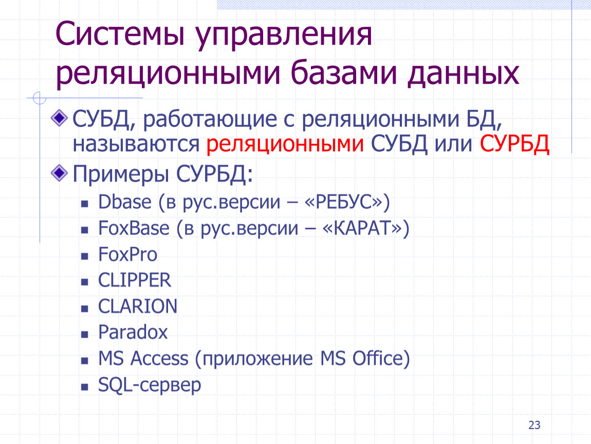 Укажите истинные высказывания субд. Реляционная система управления базами данных. Реляционная система управления базами данных СУБД. Название системы управления базами данных. К реляционным СУБД относятся.