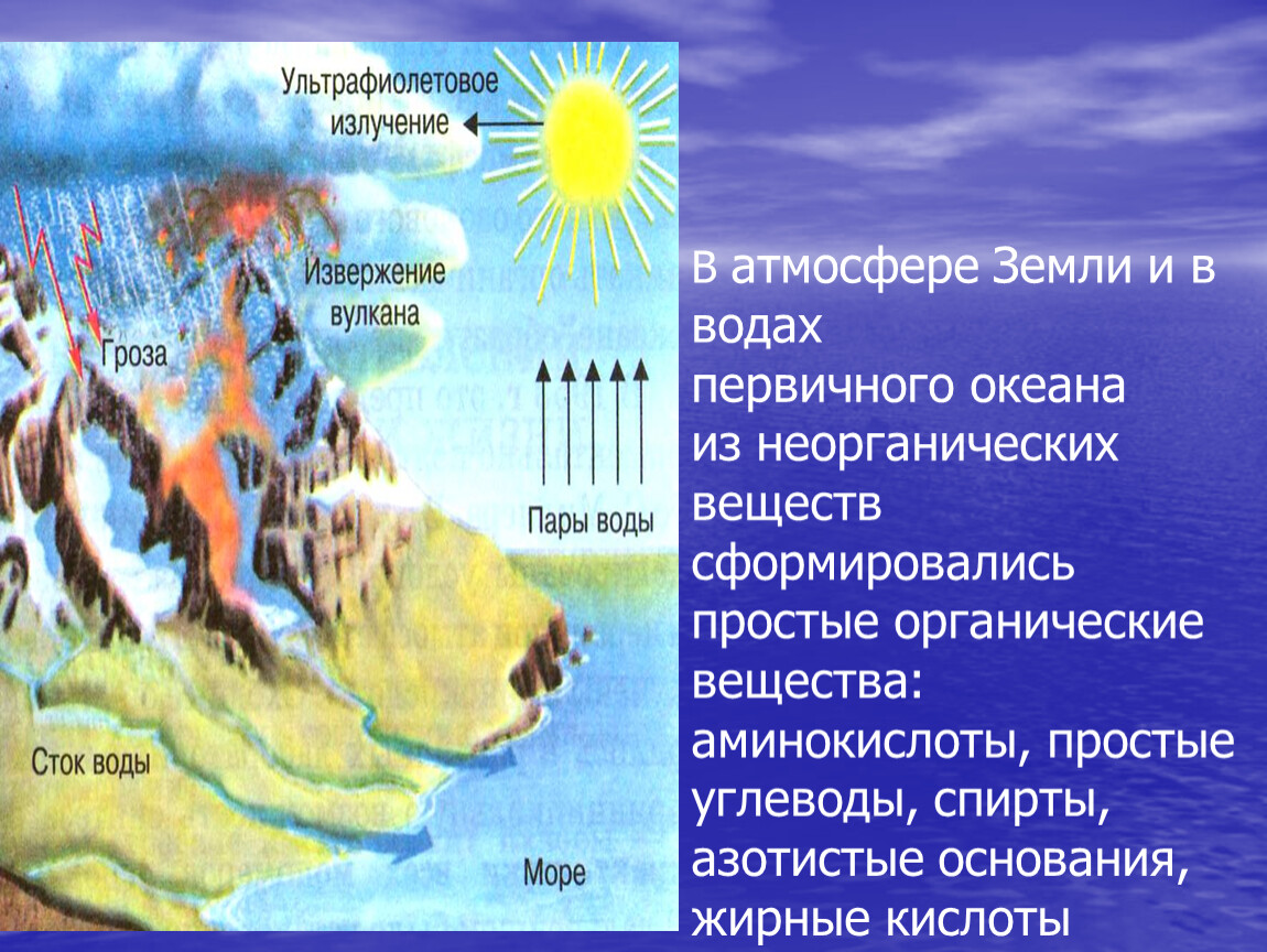 Презентация на тему современные представления о возникновении жизни на земле 9 класс