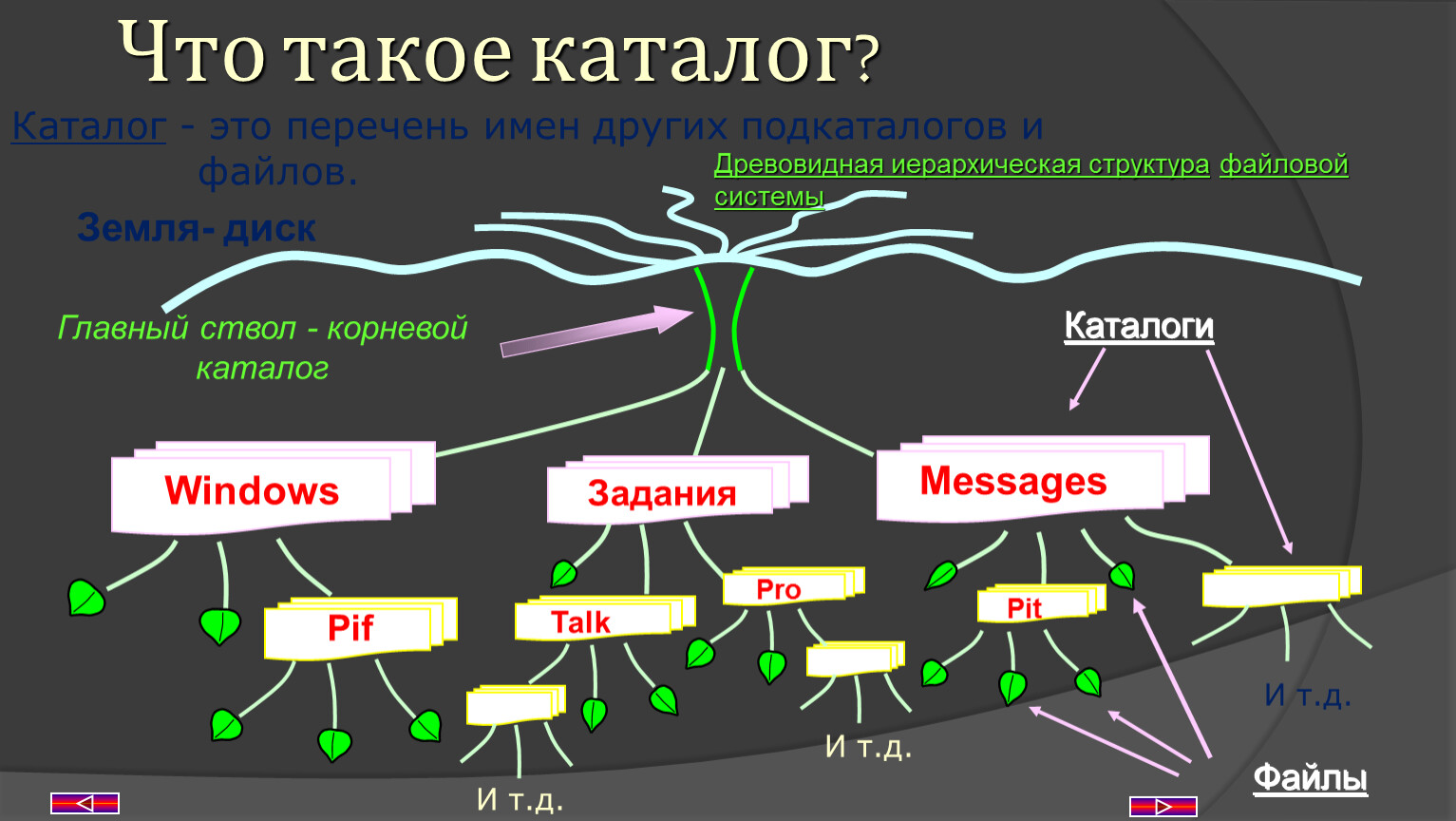 Что такое под. Каталог. Катапол. Катать. Каталог это в информатике.