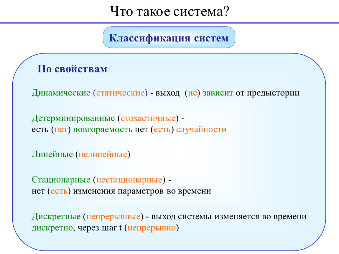 Что такое система. Система. Сис. Динамическая и статическая классификация систем. Система систем.