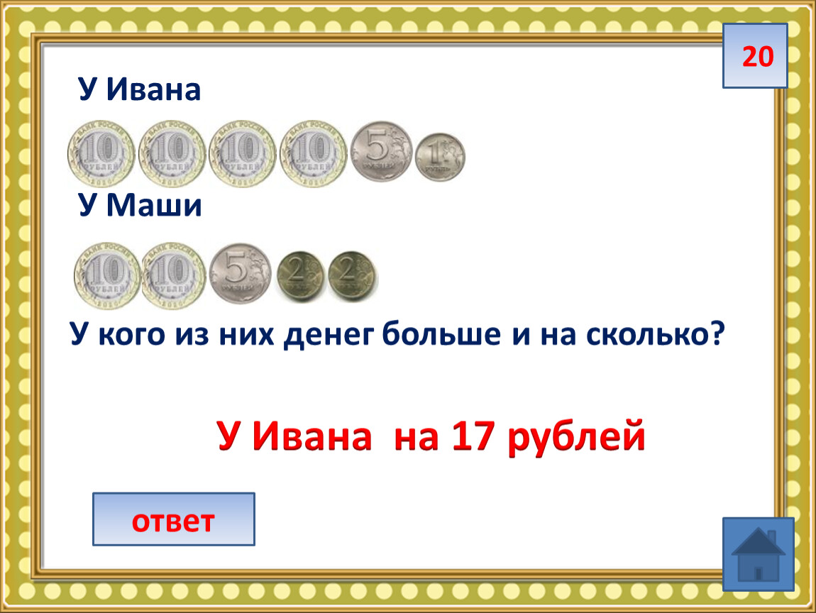 История российских денег 4 класс финансовая грамотность презентация