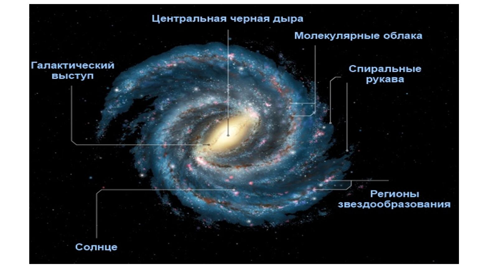 Сколько звезд в галактике млечный. Строение Галактики Млечный путь астрономия. Строение Галактики Млечный путь вид сбоку. Ядро Галактики Млечный путь. Строение Галактики Млечный путь рукава.