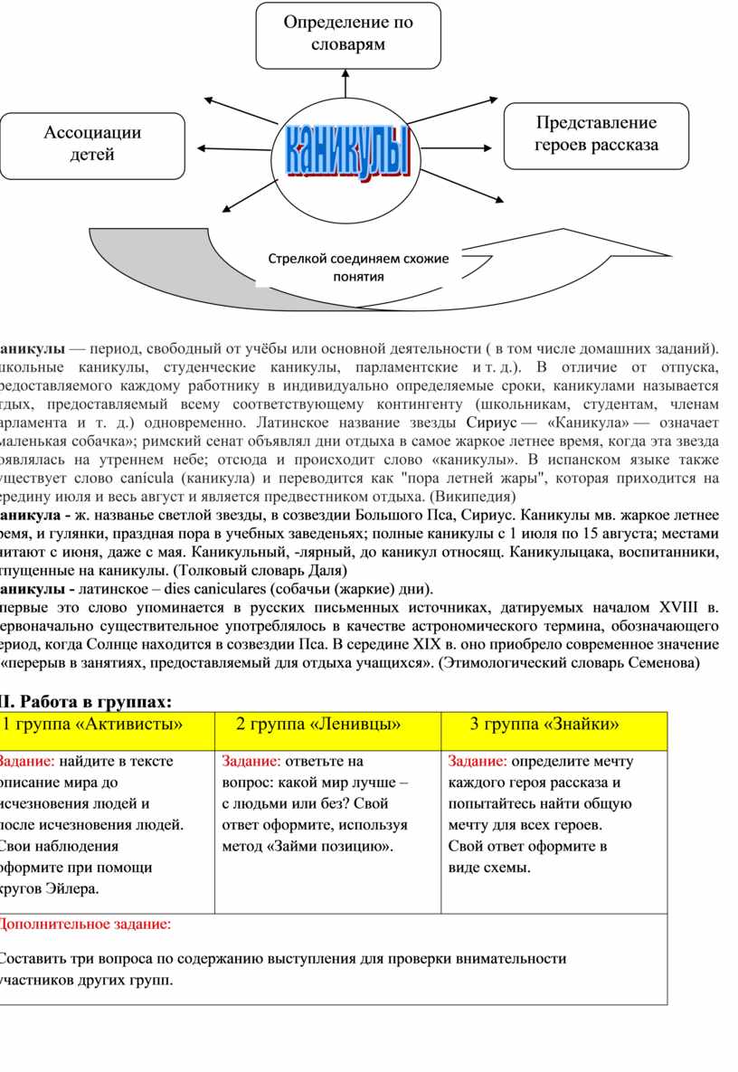 Брэдбери каникулы презентация