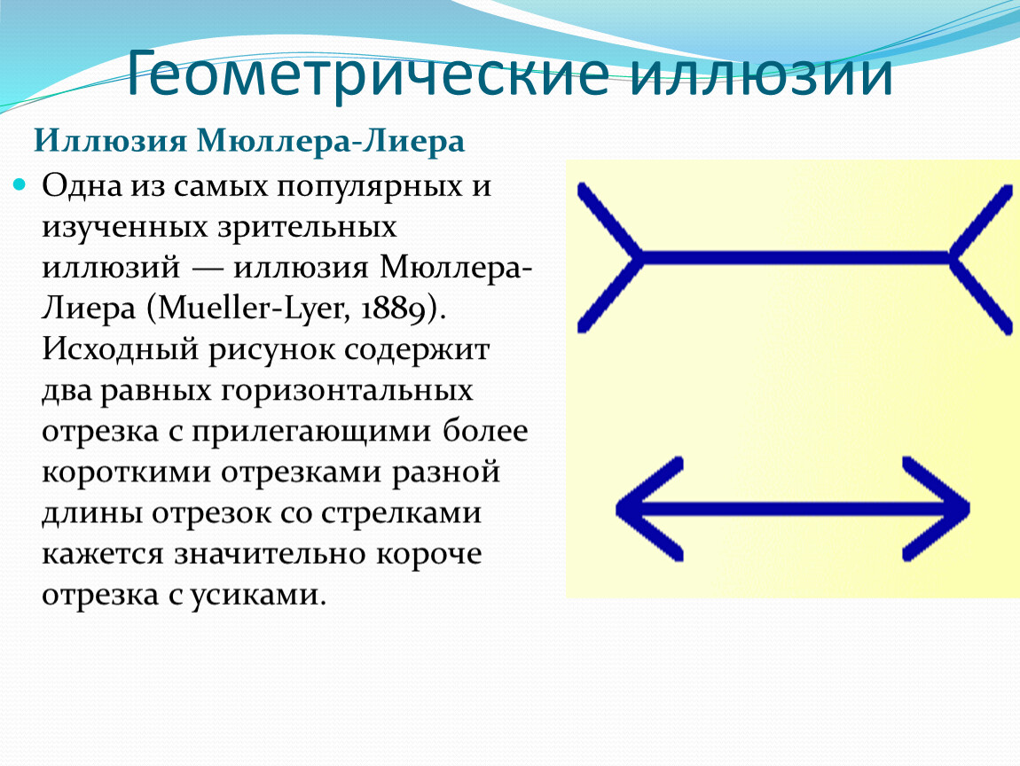 Геометрические иллюзии презентация