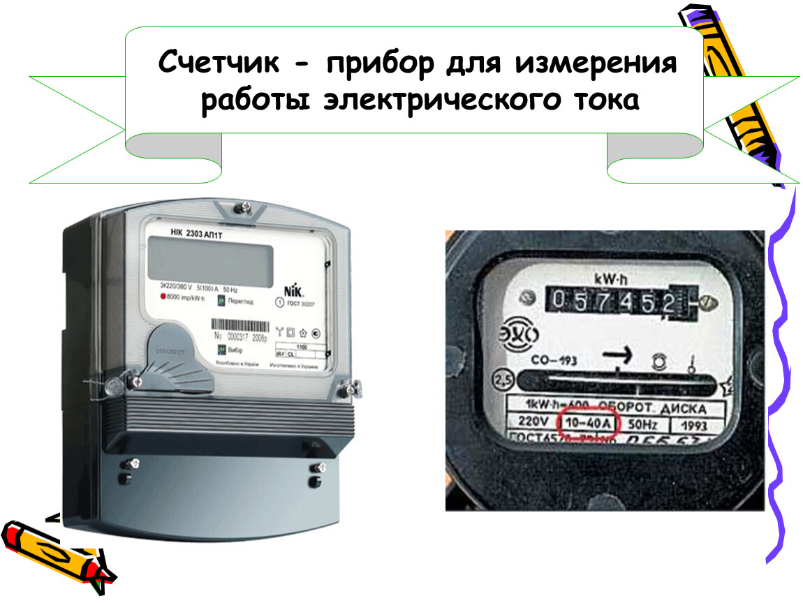 Работа электрического тока 8 класс презентация