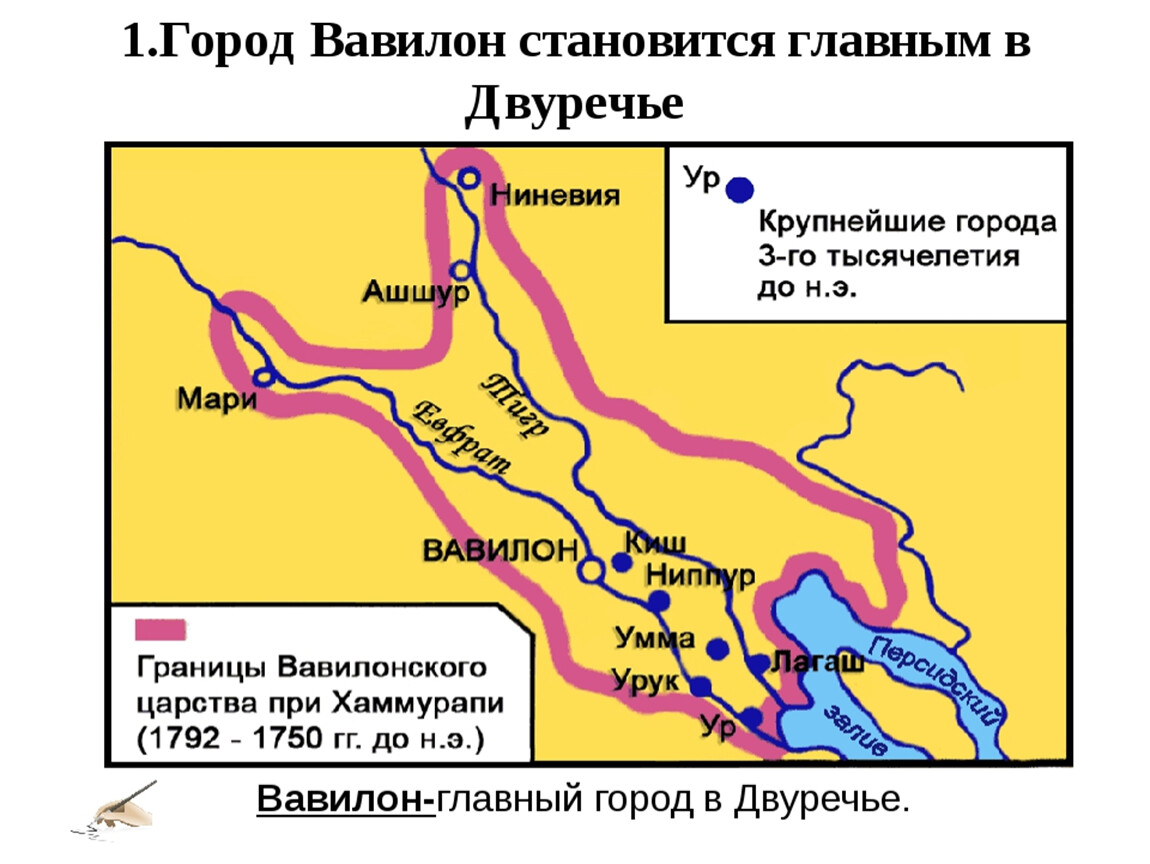 Карта вавилона при хаммурапи