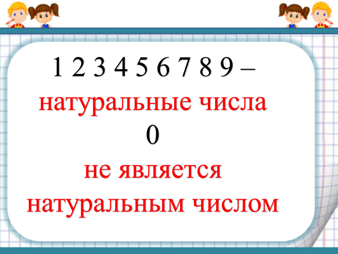 Проект на тему натуральные числа