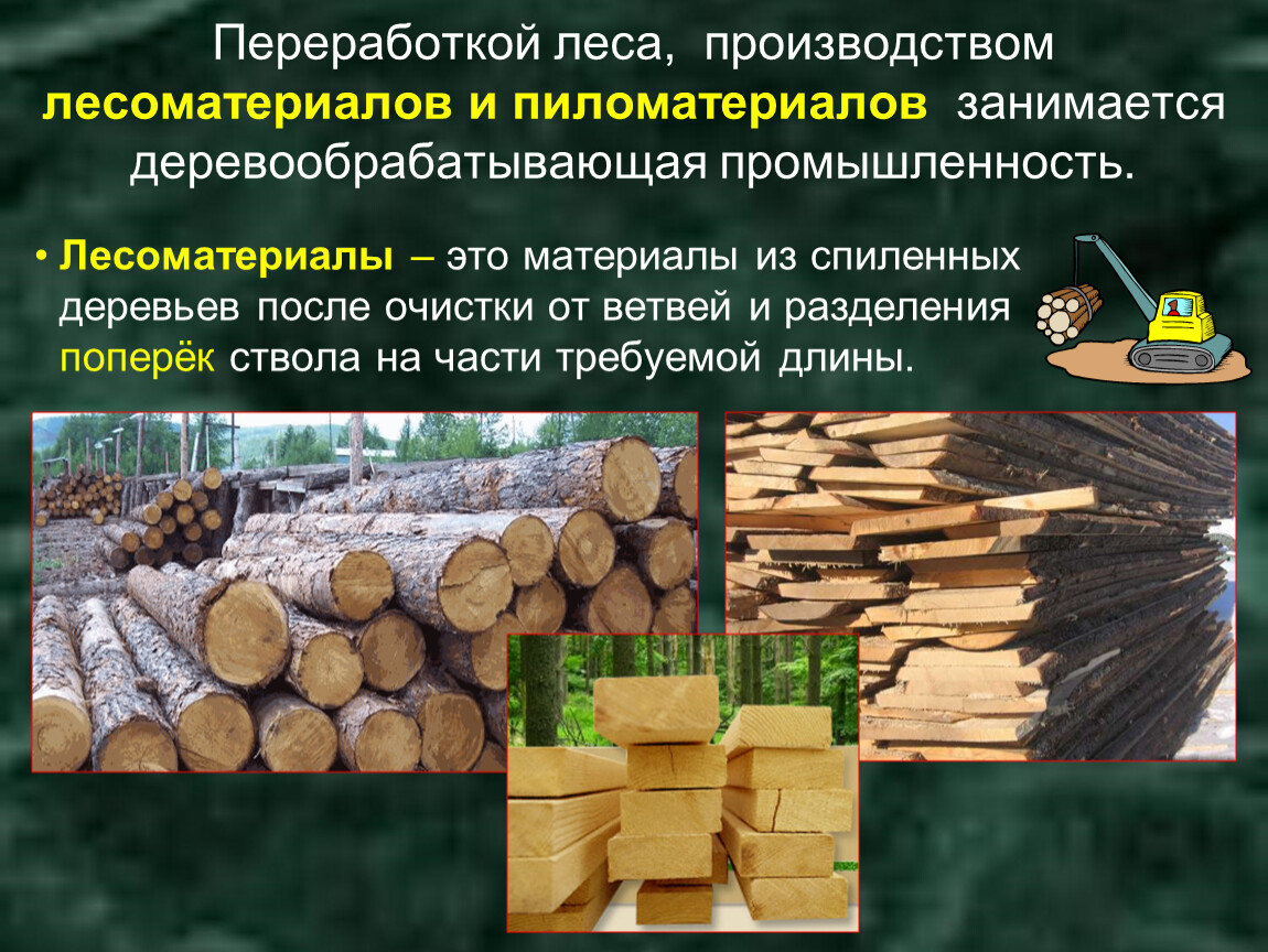 Виды деревообработки