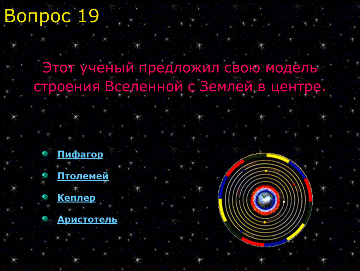 Викторина по астрономии 10 класс презентация