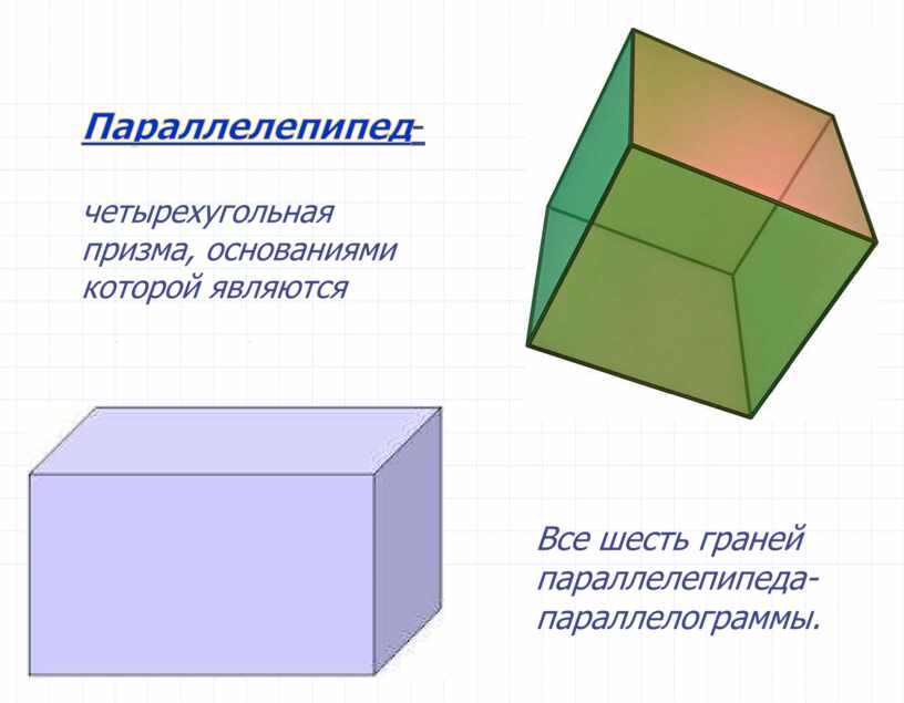 Презентация параллелепипед 9 класс