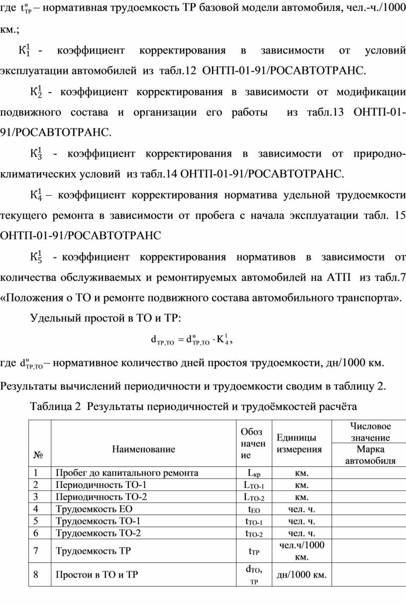 Методические рекомендации по выполнению курсового проекта