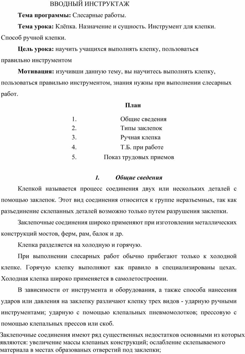 ВВОДНЫЙ ИНСТРУКТАЖ Тема программы: