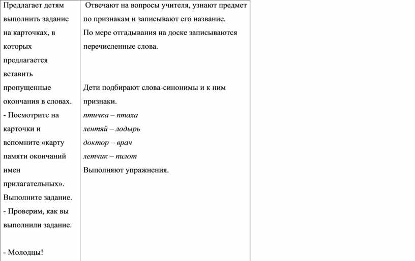 Предлагает детям выполнить задание на карточках, в которых предлагается вставить пропущенные окончания в словах