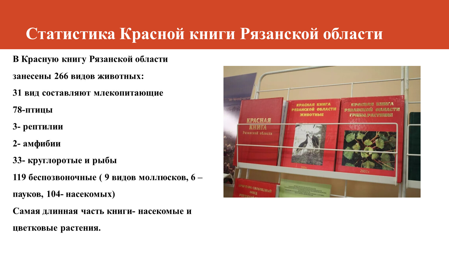 Животные красной книги Рязанской области