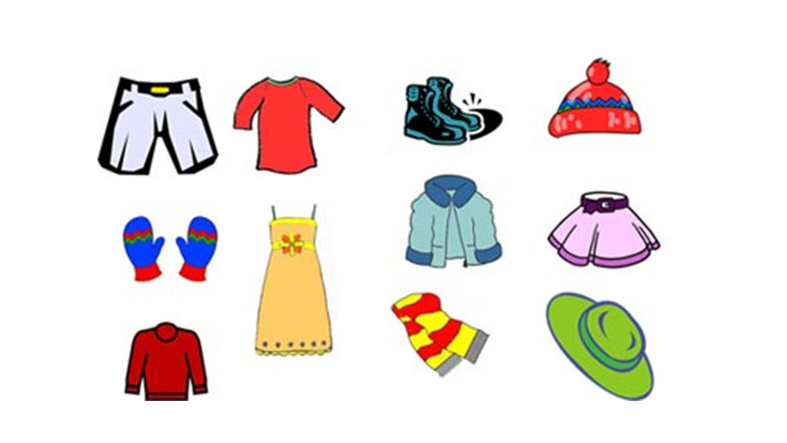 Картинки одежды для детей для занятий для мальчиков
