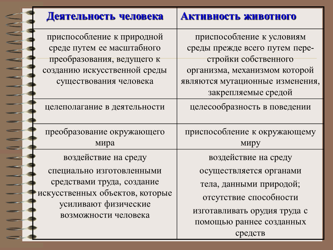 Пути приспособления. Деятельность животных. Активность животных и деятельность человека. Деятельность человека приспособление к природной среде. Деятельность животных и деятельность человека таблица.