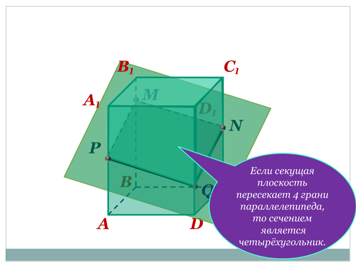 Сечения 10 класс