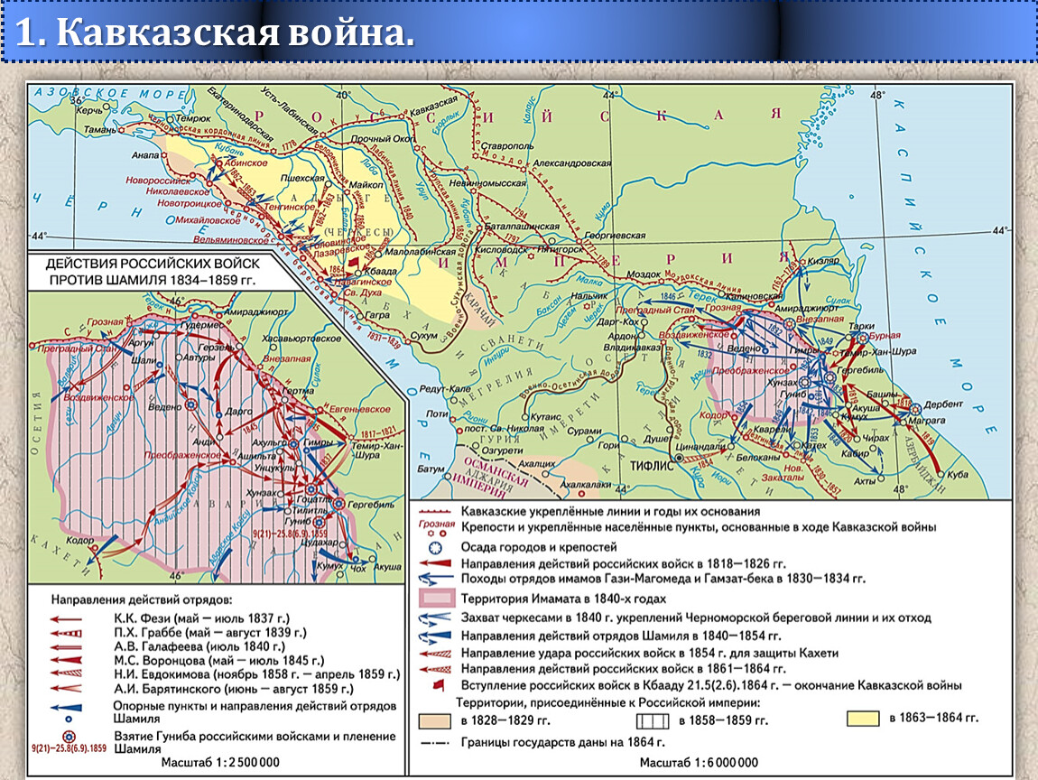 Информационно творческие проекты кавказская война 9 класс