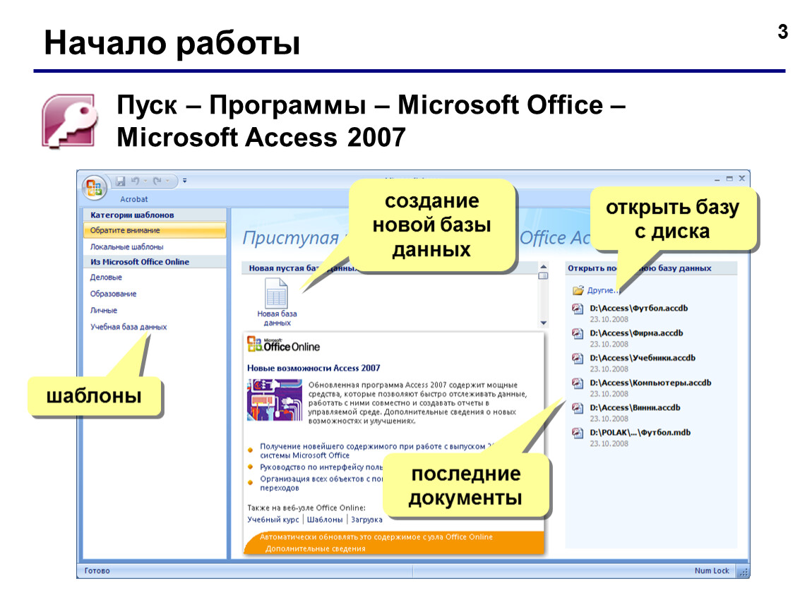 Access сайт. База данных Майкрософт access. Microsoft access 2007 база данных. БД access 2010. Microsoft Office база данных.