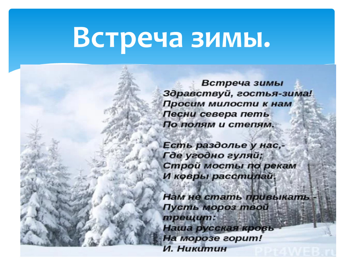 Слушать стихотворение зимнее. Встреча зимы Никитин стих. Стихотворение Никитина встреча зимы. Никитин встреча зимы стихотворение. Стихи про зиму.