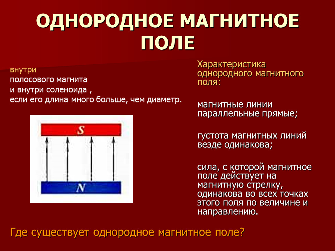 Какое поле однородное. Однородное магнитное поле. Линии однородного магнитного поля. Магнитные линии однородного магнитного поля. Однородность магнитного поля.