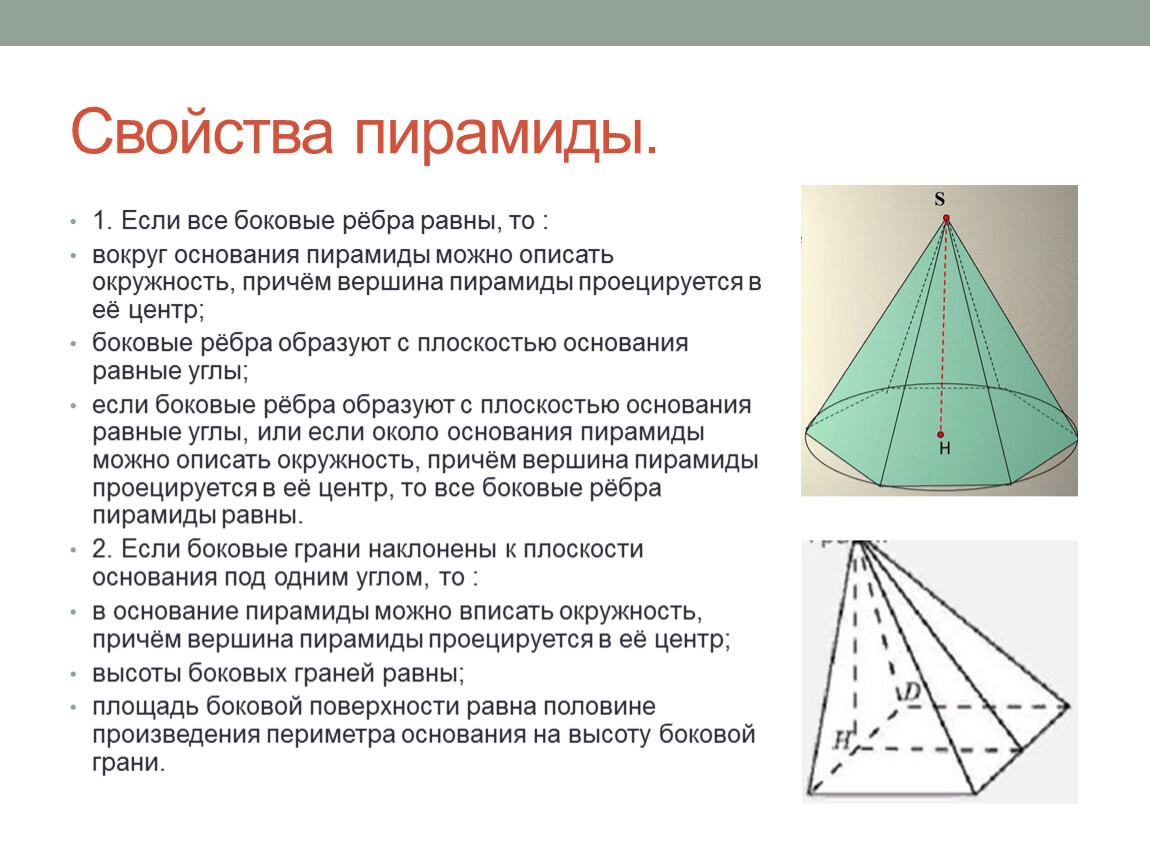 Загадки пирамид. Беседа по математике.